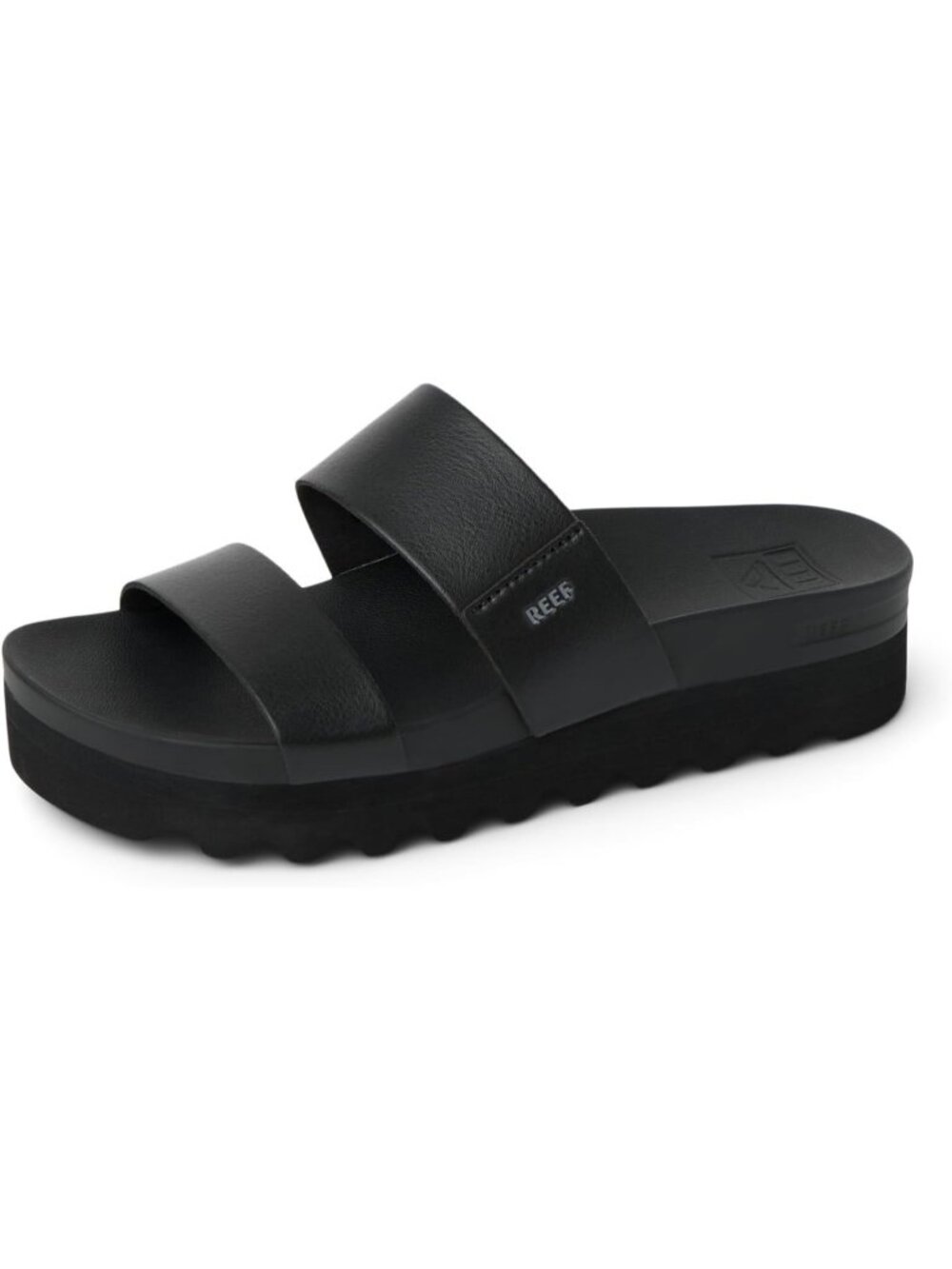 Women's All Black Arch Support Ultra Soft Cushion Footbed Platform Sandal Shoes